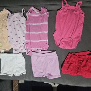 Mixed Lot Of Girls Summer Clothing 18-24 Months 7 Pieces